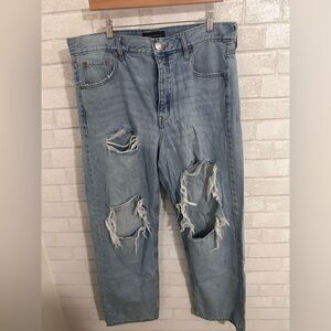 90’s Baggy Distressed Ripped Aeropostale Jeans Size 18 #1393